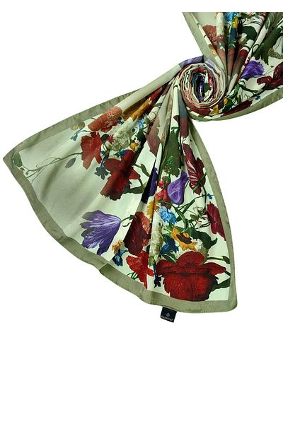 mim eşarp Βαμβακερό σάλι Emproyal Voile 75x190 cm - Floral Pattern