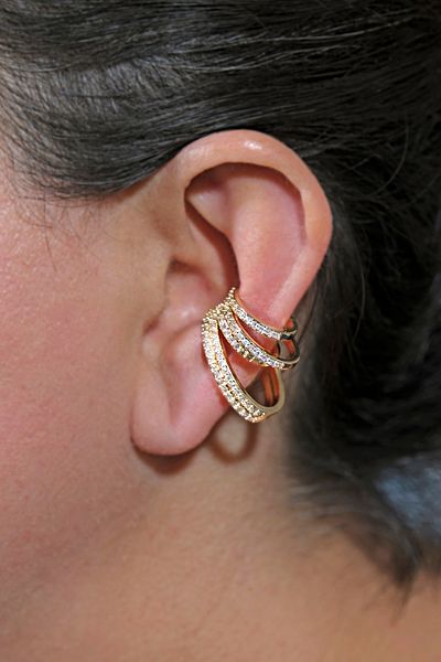ÖZÜM TAKI Women's Steel Cockle Earrings Single Ear (Left Ear)