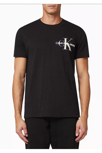 Calvin Klein Monogram T-Shirt in Cotton Jersey