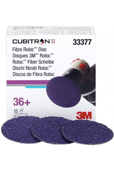 3M Cubitron II FIBRE ROLOC Disc 2" 36+, set of 15 pieces 3M