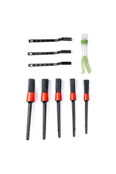 A ŞAMİOĞLU Set de perii de detailing auto Amio, 9 buc.