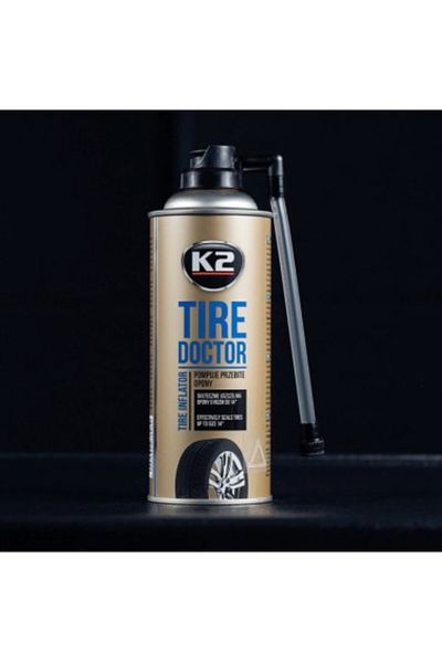 K2 Spray Tire Doctor pentru umflarea și repararea anvelopelor, 400 ml