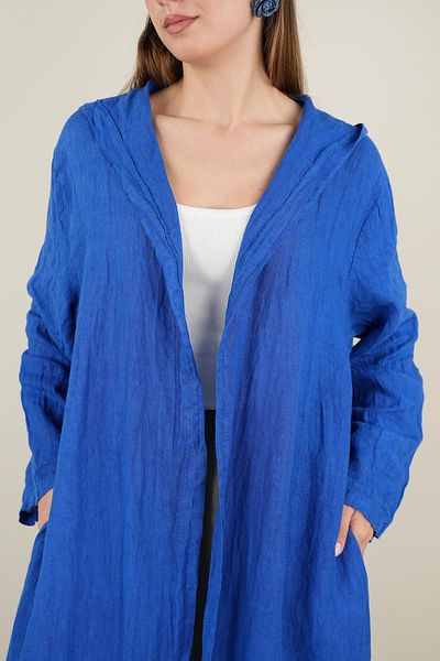 Ranasubaşı Hooded Linen Cap Saks