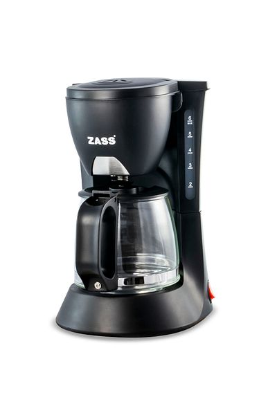 Zass Zcm 02 Coffee Maker, 600w, 0.6l, 4-6 Cups, Anti-drip System, Black