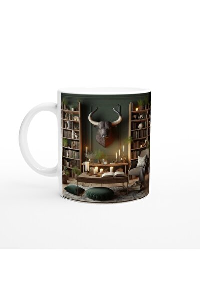 MESCHAIN كوب قهوة مطبوع عليه برج الثور - Zodyak Kutupan Vs1