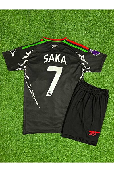 BYSPORTAKUS Arsenal 2024/25 Yeni Sezon Bukayo Saka Deplasman Çocuk Forması 2'...