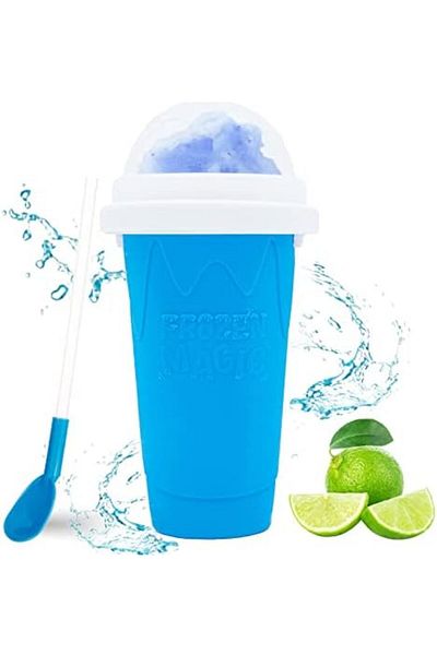 Denx Silica Cup for Making Slushies with Double Layers for Cooling Smoothies and Summer Drinks by Uyee Mo
