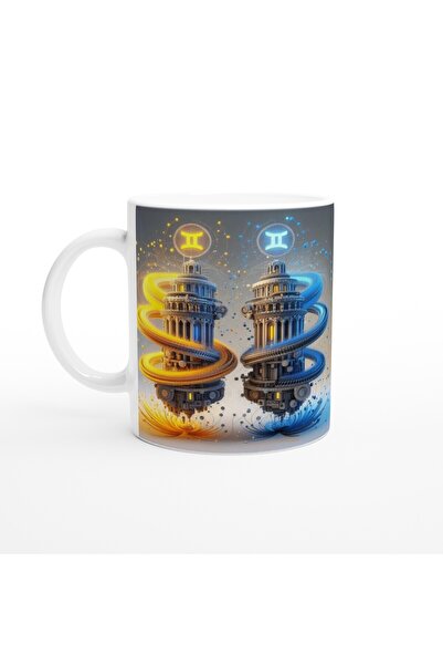 MESCHAIN Gemini Zodiac Sign Printed Coffee Mug - Kingdom of the Zodiac Signs Vs1