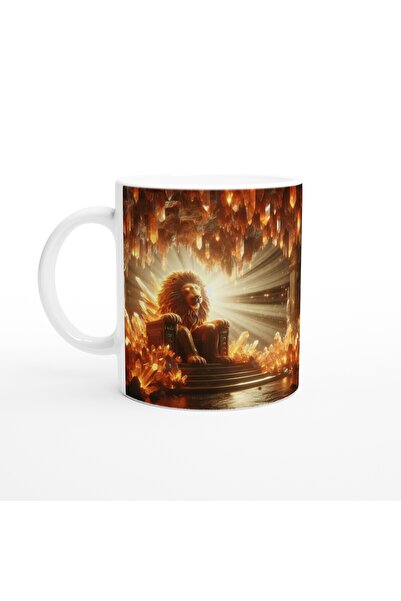 Generic Brand Leo Printed Coffee Mug - Magical Crystal Cave Themed Vs1