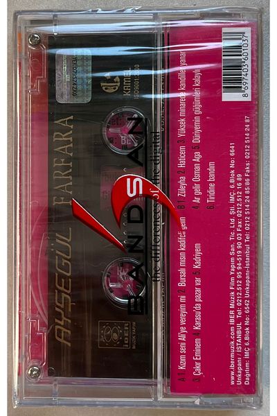 Plakevi İzmir Ayşegül Farfara Cassette (Zero Original Period Printing Cassette in Gelatin)