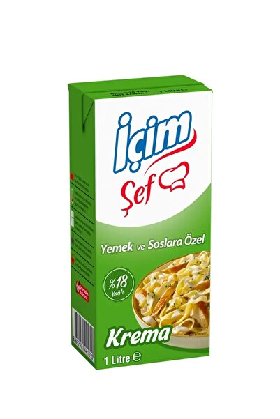 İçim Yemek ve Soslara Özel Sıvı Süt Kreması 1 LT %18 Yağlı