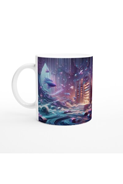 MESCHAIN كوب قهوة مطبوع عليه برج الحوت - Zodyak Libra Vs4