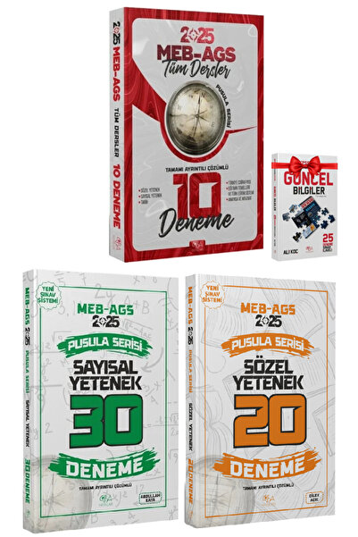 CBA Akademi 2025 CBA MEB AGS 10 Deneme+AGS Sayısal Yetenek Deneme+AGS Sözel Y...