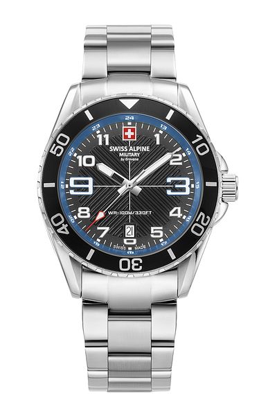 Swiss Alpine Military Mens Watch Swiss Military 7029.1135, Quartz, 42mm, 10ATM