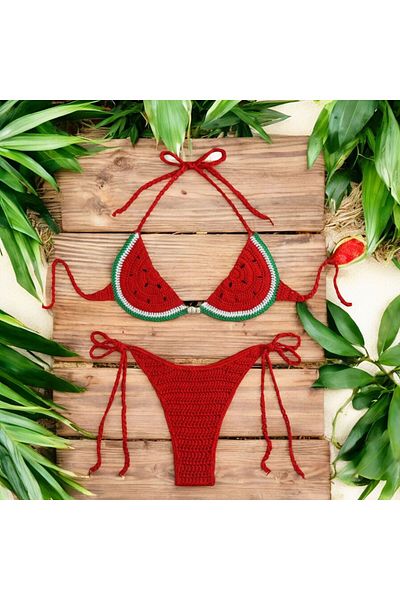 Charme Elegant Hand Knitted Bikini Suit