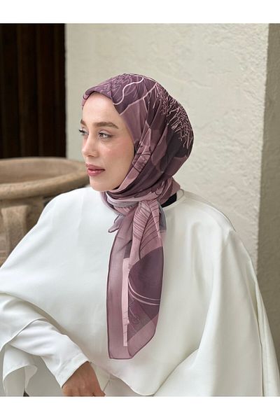 Modakaşmir وشاح بنمط الأوركيد مقاس 110 سم