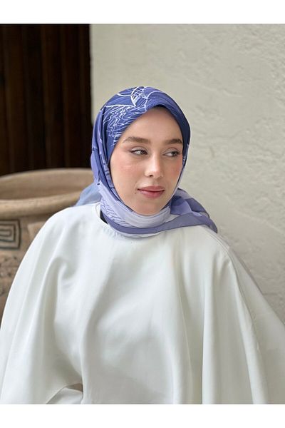 Modakaşmir وشاح بنمط الأوركيد مقاس 110 سم