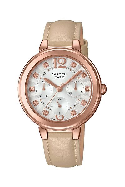 Casio Ladies watch, Casio Sheen, Classic SHE SHE-3048PGL-7BUER