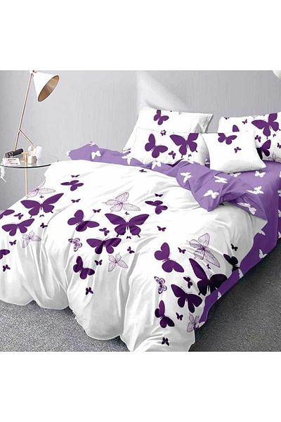 Patul Fine Cotton Linen, 2 Persons, Fitted Sheet, 6 Pieces #FE44