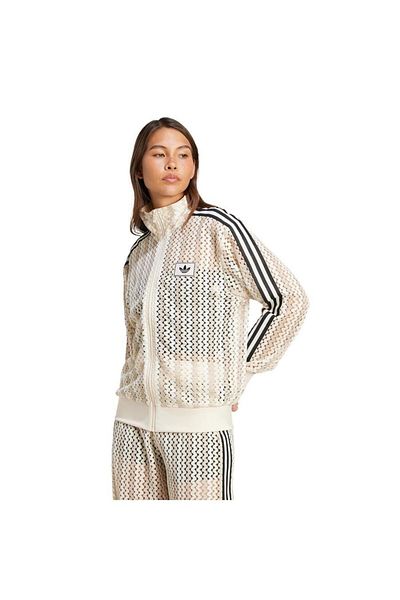 adidas Γυναικείο λευκό μπουφάν Fb Tracktop Kc0749