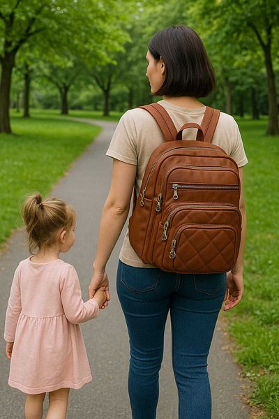 ZİVORA Women's Quilted Backpack