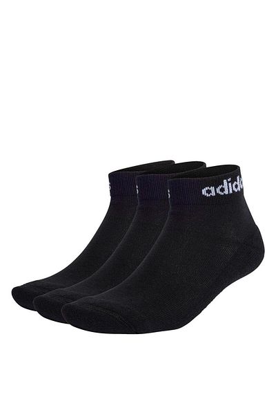 adidas Линейни чорапи с мека подплата - 3 чифта черни чорапи Ic1303