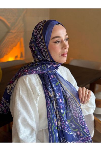 Modakaşmir Σάλι Lina με σχέδιο Pıtrak