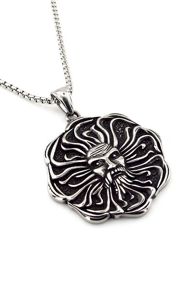 Solfera Mythological Apollo God of the Sun Locket Titanium Steel Men Necklace Q0965