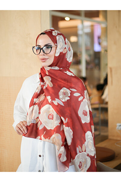 efdal şal eşarp شال قطن مستورد بنمط روزا