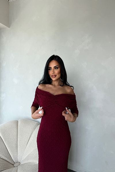LİLA İSTANBUL Rochie de vară cu detaliu din guipură cu guler Madonna