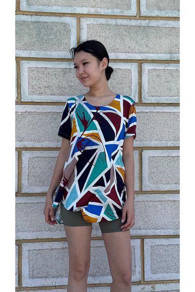 SARE ERKMEN Plus Size Asymmetrical T-Shirt