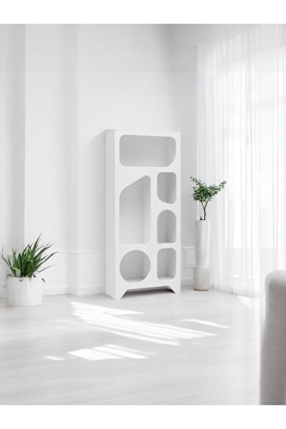LİFENES Alçı Görünümlü Niş Kitaplık Çok Amaçlı Raf Dolap