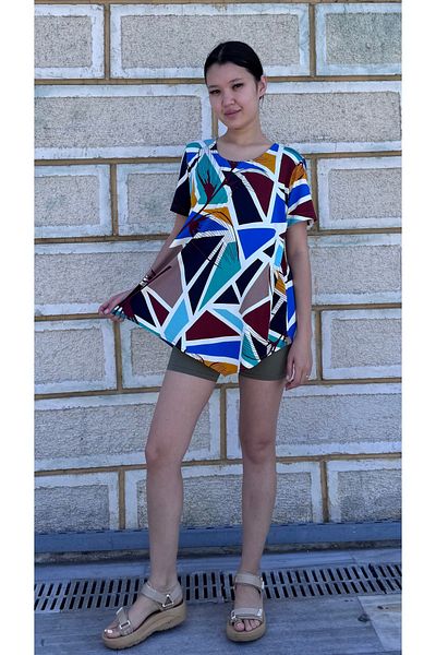 SARE ERKMEN Plus Size Asymmetrical T-Shirt