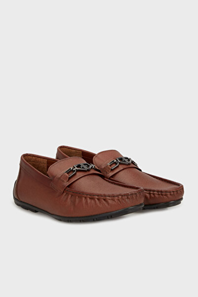 MARCOMEN Loafer Shoes Ανδρικά ΠΑΠΟΥΤΣΙΑ με Δερμάτινα Μεταλλικά Αξεσουάρ 15217358K1