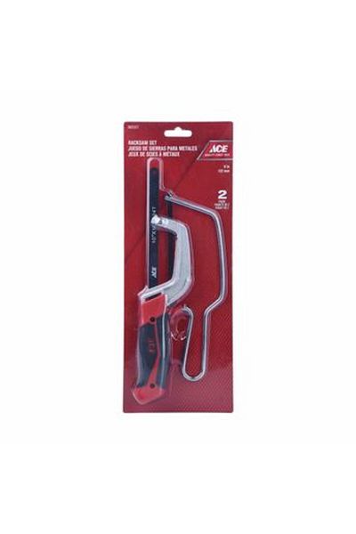ACE Carbon Steel Mini Hacksaw Set W/TPR Grip (15.2 cm, 2 Pc.)