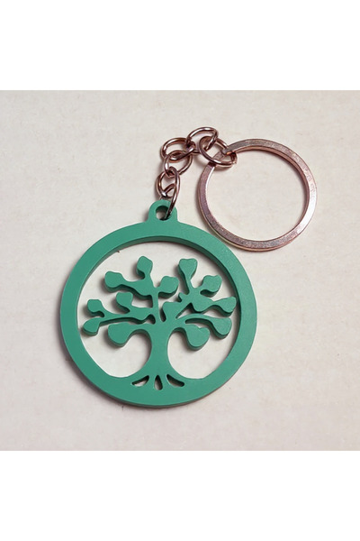 Mizaku سلسلة مفاتيح هدية على شكل شجرة الحياة من أفورا لينجورا زين