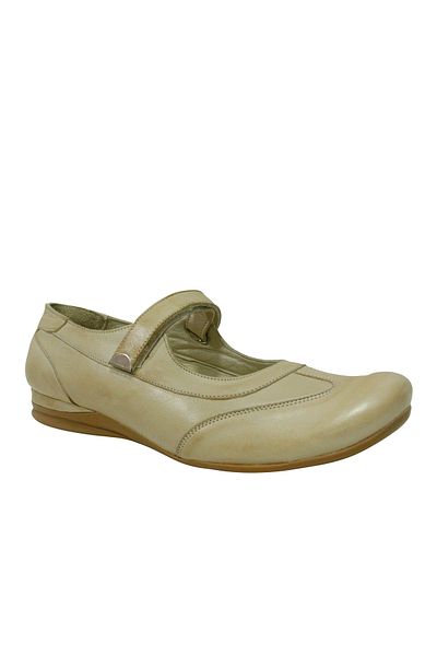 DR. FELİX Dr.Felix Beige Cream Genuine Natural Leather Velcro Anatomical Comfort Shoes