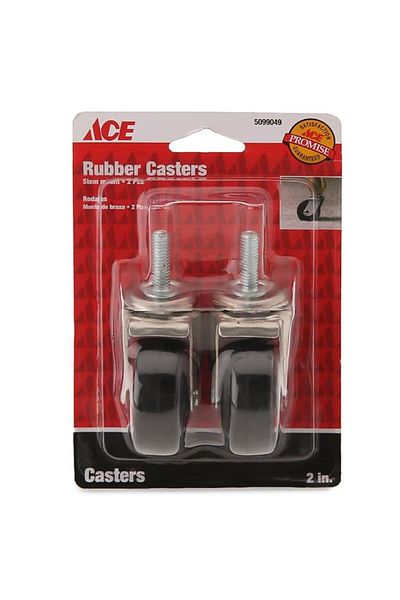 ACE 5099049 Rubber Casters (5 cm, Pack of 2)