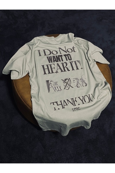 Spark Collection Αισθητηριακά οργάνα 100% βαμβακερό μπλουζάκι με λαιμόκοψη σε γκρι ανοιχτόχρωμο