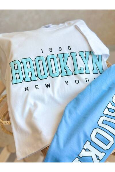 KidsSel Set de pantaloni de trening Brooklyn Written din bumbac pentru băiat de sezon nou