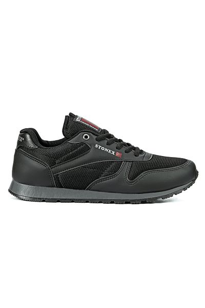 Luis West Unisex Sneaker Black Comfortable Daily Guaranteed Non-Slip Sole Mesh Sports Shoes