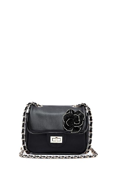 Derimod Women's Black Long Strap Mini Classic Crossbody Bag 25Sbd275118