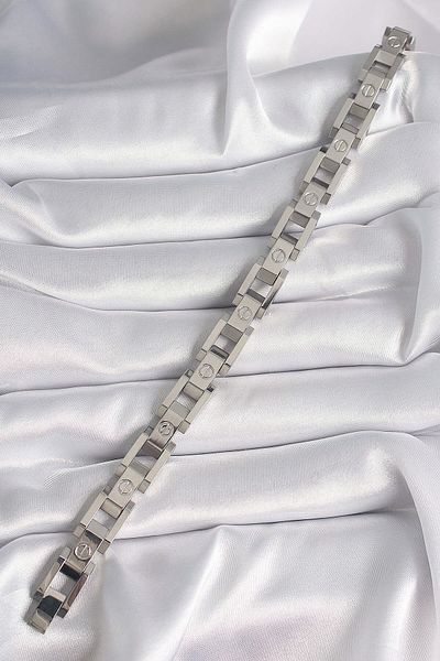 merland benvecocuk 316L Steel Silver Color Unisex Bracelet - Lisinya