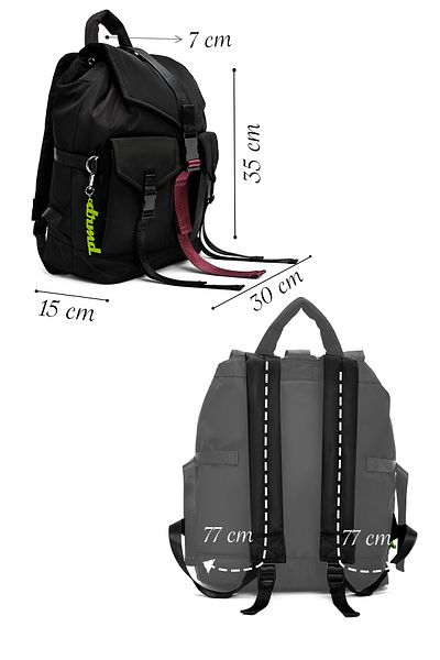 Derimod Women's Black Fabric Backpack 25Sbd27816F