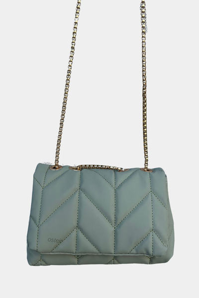 osteir Women's Chain Strap 2 Compartment Lined Shoulder Bag