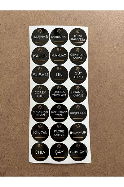 hdsticker 42Pcs Spice Pulses Nuts Jar Storage Container Bathroom Label Sticker Organizer Ration P4