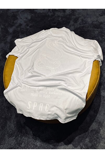 Spark Collection Λευκό μπλουζάκι White Dreams 100% βαμβακερό Relax Fit