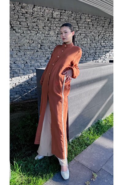 SARE ERKMEN Hijab Ferace - Cap Summer 100% Cotton Muslin Fabric