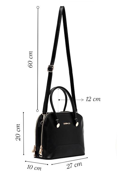 Derimod Women's Black Long Strap Classic Shoulder Bag 25Sbd263914