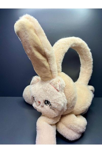 doğan hediyelik High Quality Plush Movable Moving Ears Rabbit Kids Hat Headphone